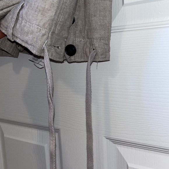 Perry Ellis Men’s Pants 32x30 Linen Crème Tan Tapered Slim Fit Old Money - Picture 3 of 6